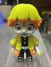 Zenitsu Agatsuma 3D Printed  Crochet Style – 6” Collectible Demon Slayer