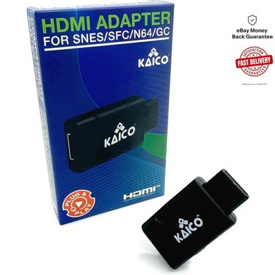 Plug & Play N64 HDMI Adapter - Supports Nintendo Consoles with S-Video/Composite
