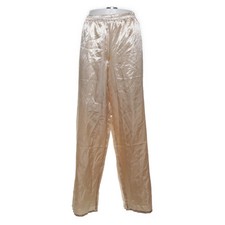 Pyjamahose, Größe: L, Beige, Polyester, Satin, Damen #sUt