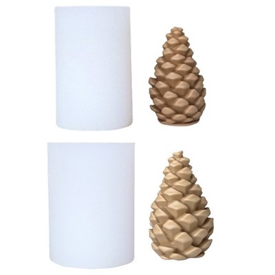 Christmas Themed Pinecone Silicone Mould for Plasters Casting Craft