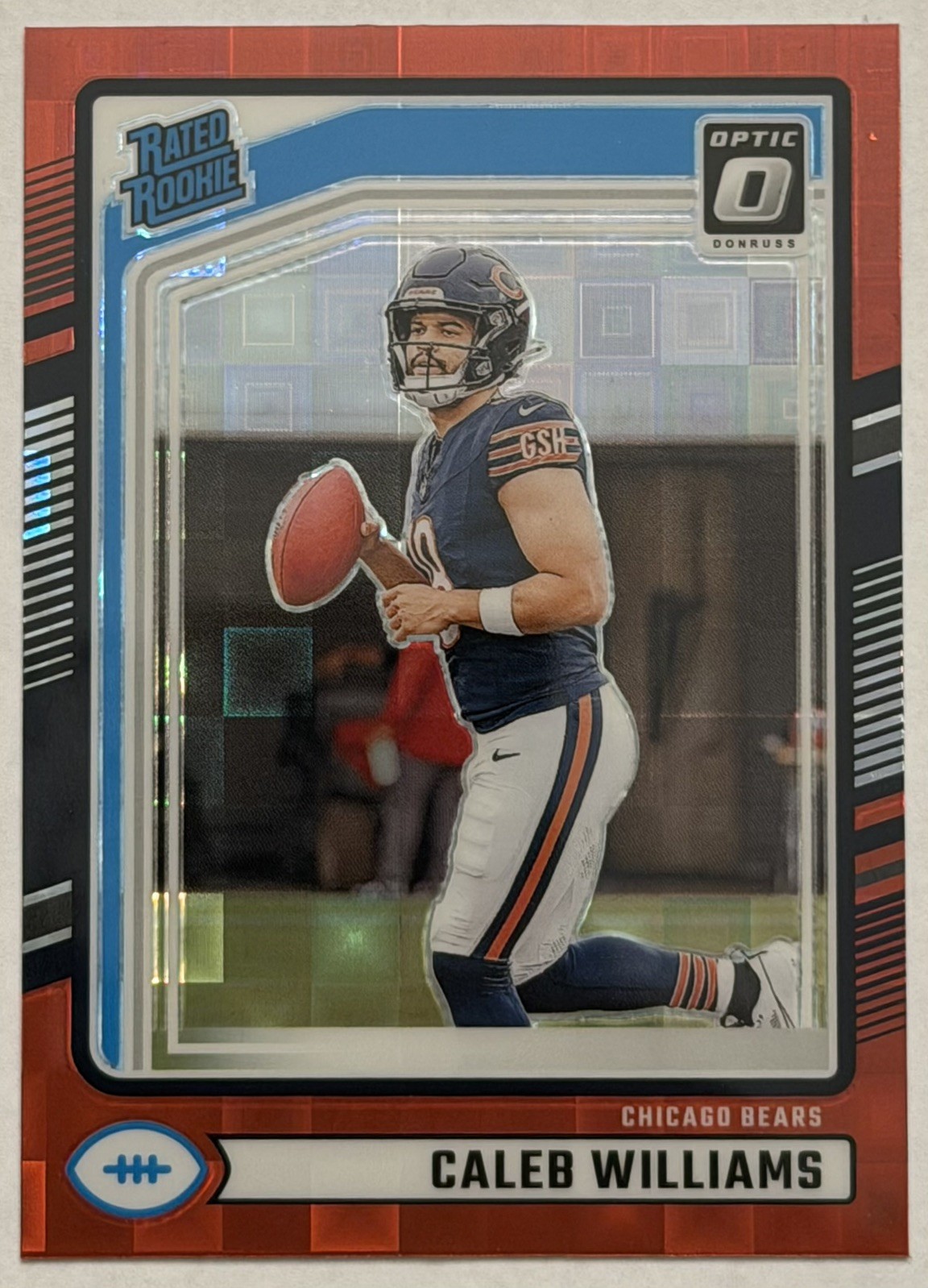 2024 Panini Donruss - Rated Rookie Caleb Williams #327 Optic Preview Red Pandora