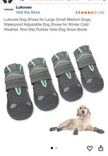 Lukovee Dog Booties, Breathable Dog Shoes for Large Medium Small Dogs pets