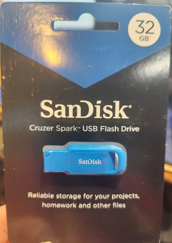 SanDisk Cruzer Spark 32GB USB 2.0 Flash Drive blau - NEU VERSIEGELT