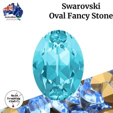 Swarovski 4100 Oval Fancy Stones - 10 x 8mm - 6 pieces per pack - Vintage