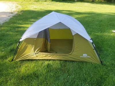 REI Groundbreaker 2 Tent Green 2 Person 3 Season   Used   Good Condition