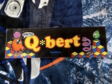 🎮 Tendone Arcade Q*bert Originale Gottlieb 1982 - Autentico Armadio Vintage Arte