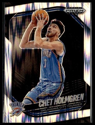 2024-25 Panini Prizm Black 173 Chet Holmgren OKC Thunder Skewed 153/249