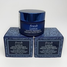 2 Lot Fresh Lotus Youth Preserve Dream Face Cream Moisturizer 15ml Travel Night