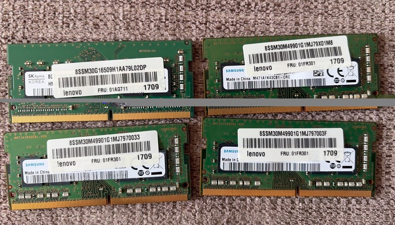Samsung 32GB (4 X 8GB)  DDR4 2400 MHz (PC4-19200 / PC4-2400T) SODIMM Laptop RAM
