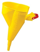 Justrite 11202Y Polyethylene Funnel for Use with The Type I Metal Safety Can. Ea