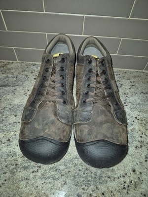 KEEN Utility La Conner Steel Toe ESD Work Shoes Mens 13EE Wide Brown 