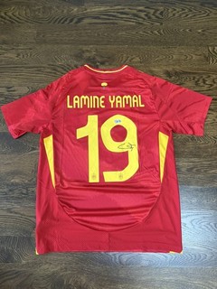 Lamine Yamal Spain euros signed jersey