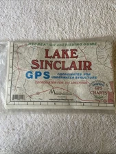 Atlantic Mapping GPS Paper Map Waterproof Lake Sinclair GPS structures