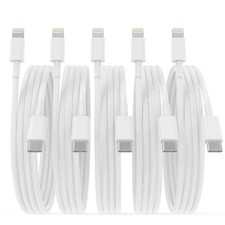 5-Lot 1M Type-C to iPhone Fast Charging Cable for iPhone 14 13 Pro Max White
