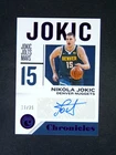 2018-19 Panini Chronicles Nikola Jokic Auto Purple /25