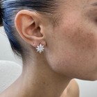 14K White Gold Stud Earrings 2.1ct Marquise Labcreated Diamond F/VS Gift for Her — photo 3