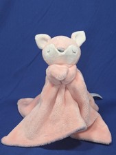 Carters Pink Fox Lovey Security Blanket Salmon Hugging Knot Nursery Plush toy