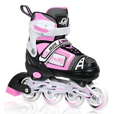 Adjustable Inline Skates for , Teens, and Adults   ABEC-7 Bearings, PU Wheels...