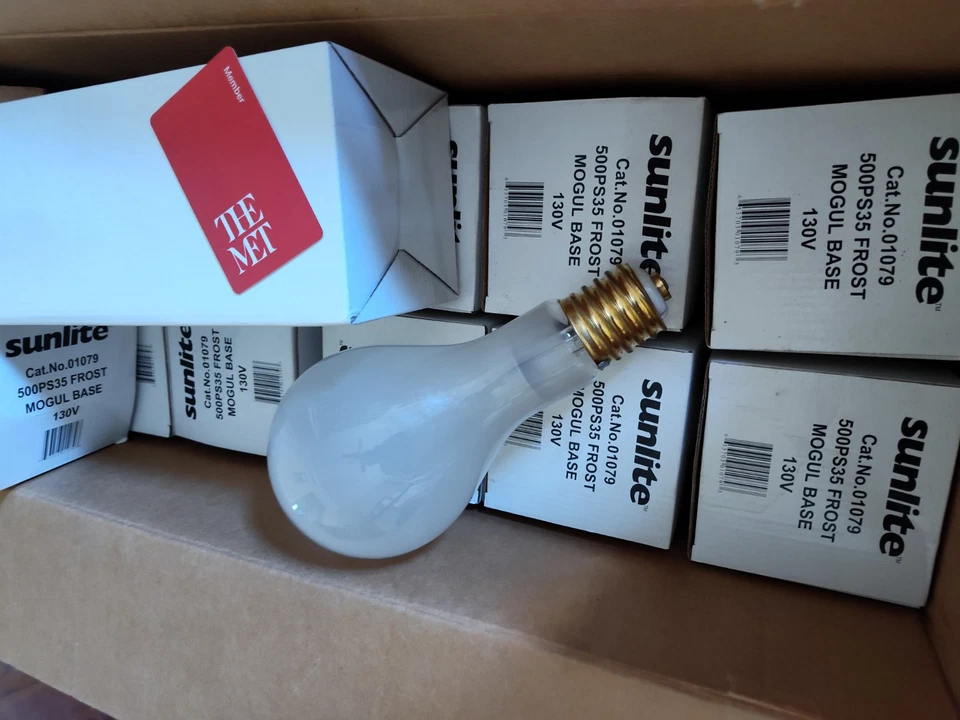10 Sunlite 500 Watt PS35 High Wattage Bulbs, Mogul Base, Frost - Image 2 of 2