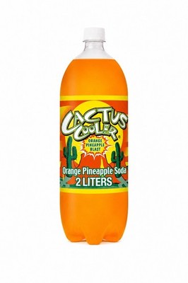 Cactus Cooler Orange Pineapple Soda 2 Liter Bottle 2.1 QT Rare Ships Nationwide