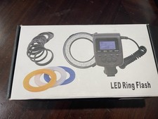 New Macro LED Ring Flash Light RF 550D For Nikon Canon Olympus Fuji DSLR Cameras