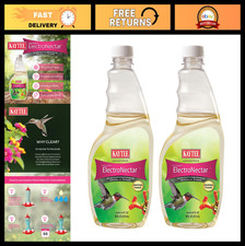 Hummingbird ElectroNectar Wild Bird Food 16 oz Concentrate 2 Pack, Makes 128 oz