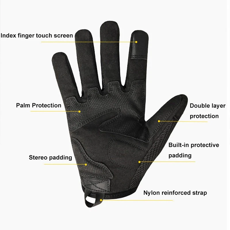 Guantes de moto protección nudillos moto motocross ciclismo conducción Foto 4 de 4