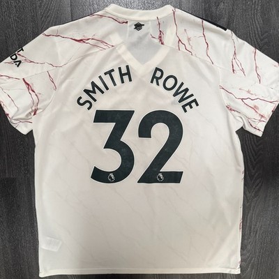 Original Adidas Arsenal 2020/2021 Away Shirt SMITH ROWE 32 Mens XXL 2XL
