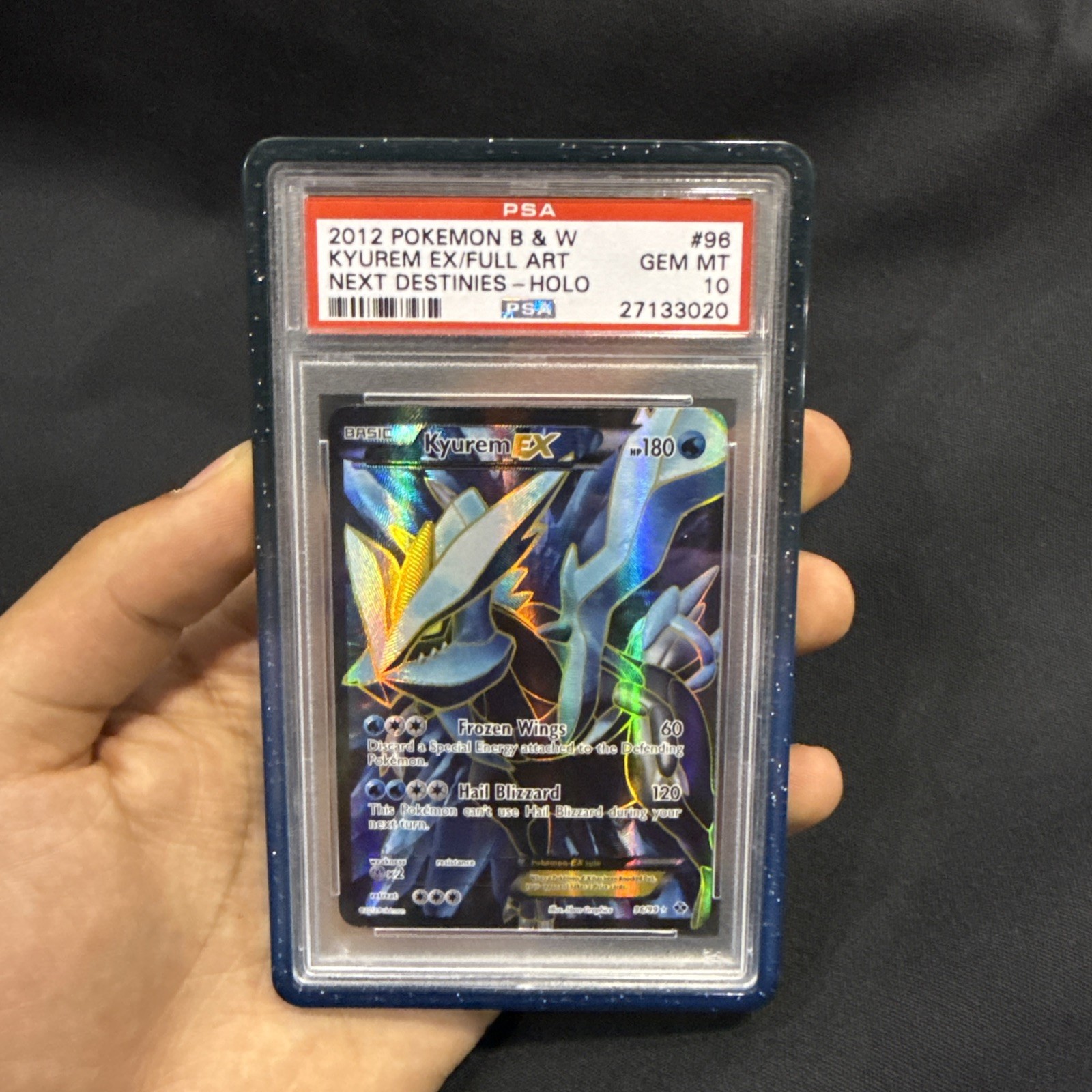 Pokemon PSA 10 Kyurem EX 96/99 Black & White Next Destinies Full Art LOW POP