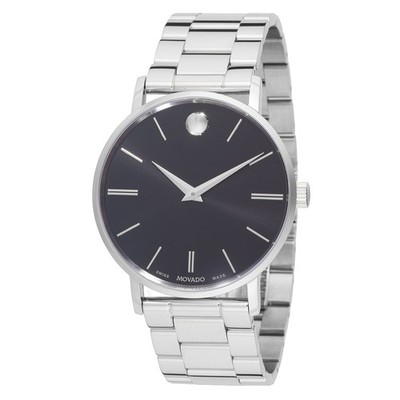 Movado 0607984 Men's Classic Museum Black Dial Quartz Watch