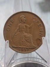 George VI Penny 1937 United Kingdom one penny Coin