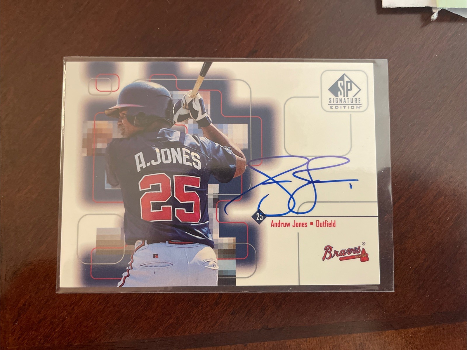 Andruw Jones #AJ Baseball Cards 1999 SP Signature Autographs trading card — raw and PSA graded price guide