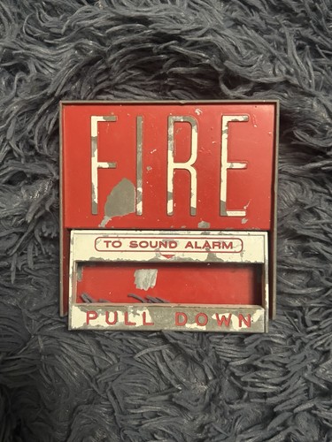 Fire-lite Fire Alarm Pull Station Vintage Shell Only