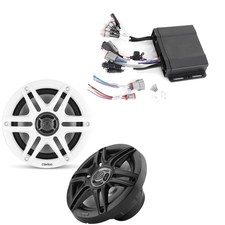 Clarion CMM-30BB Hideaway Marine Source Unit with CMS-651-SWB 6.5-inch Marine...