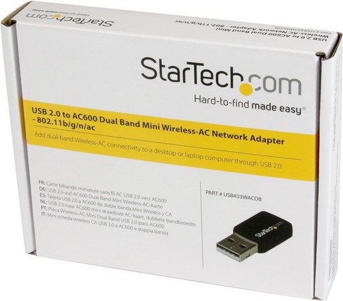 StarTech.com USB 2.0 AC600 Mini Dual Band Wireless-AC Network Adapter - 1T1R 802 - 第 4/4 張圖片