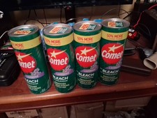 Pk of 4 Comet Cleaner with Bleach Powder Lavender 21 oz. Removes Tough Stains