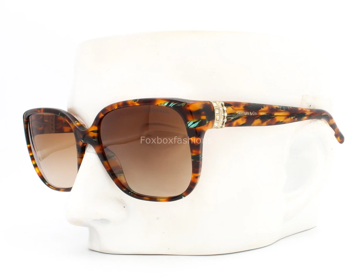 Tiffany & Co TF4034-B 8050/3B Black Square Tortoise Sunglasses 59-17 135 Tiffany & Co. Black Square Sunglasses for Women for sale | eBay main image 4