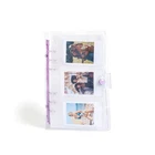 120 Pockets Transparent Photo Album for Fujifilm Instax Images - Purple