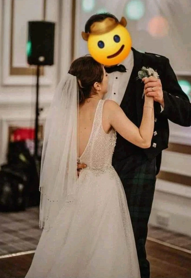 Embellished Wedding Dress - Image 3 of 4