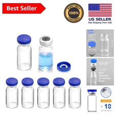 High-Quality 2ml Borosilicate Glass Vials with Self-Healing Ports - 10 Pack