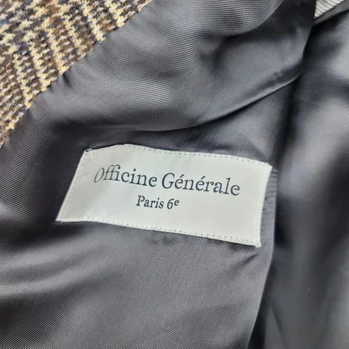 Officine Generale Manon Jacket Blazer Mens Small ( 36"Waist) Houndstooth Wool image 13