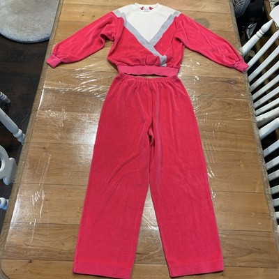 VTG 80s Aileen Velour Terrycloth Jump Suit Women s Medium