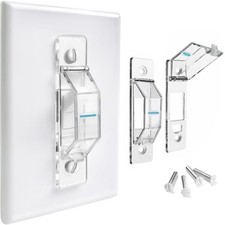 2 Pack Light Switch Cover Guard,Wall Light Switch Lock With Glow In The Dark Eff