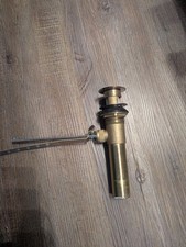 Polished Brass Pop-Up 1-1/4" Drain Assembly Brass for Bathroom Sink