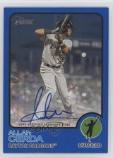 2022 Topps Heritage Minor League Edition Blue Border 86/99 Allan Cerda Auto 7xr