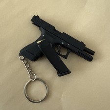 Mini G17 Pistol 1:3 Model Keychain Gun with Removable Mag and 1 ejecting Shell