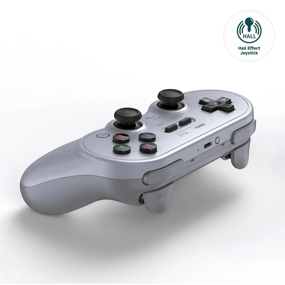 8BitDo Pro 2 Bluetooth GamePad Controller - Hall Edition/ Gray - Image 3 of 4