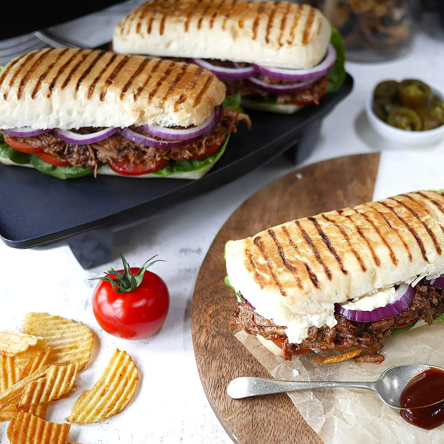 Breville VST025 Cafe Style Sandwich Press, Panini Maker Silver eBay