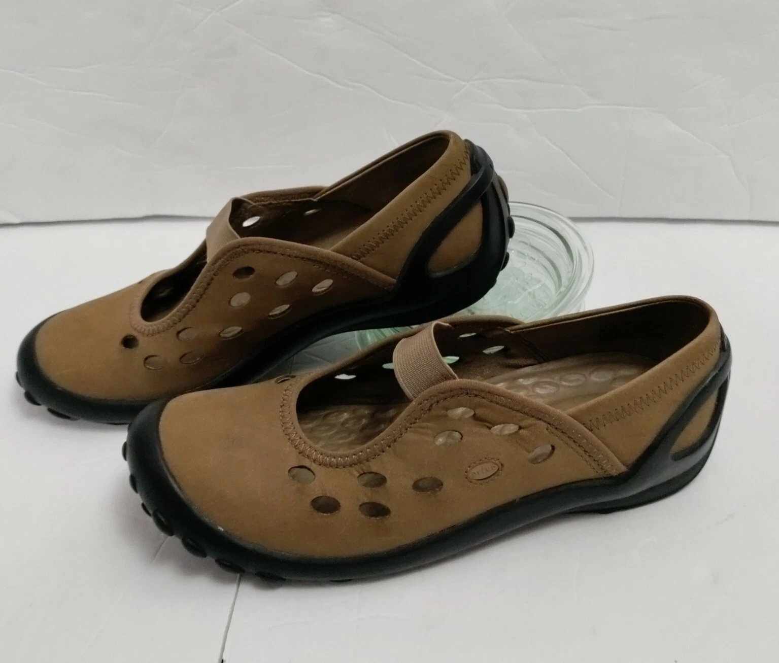 Scarpe da guida Clarks Privo da donna 5 5 Mary Jane in nabuk marrone 79182