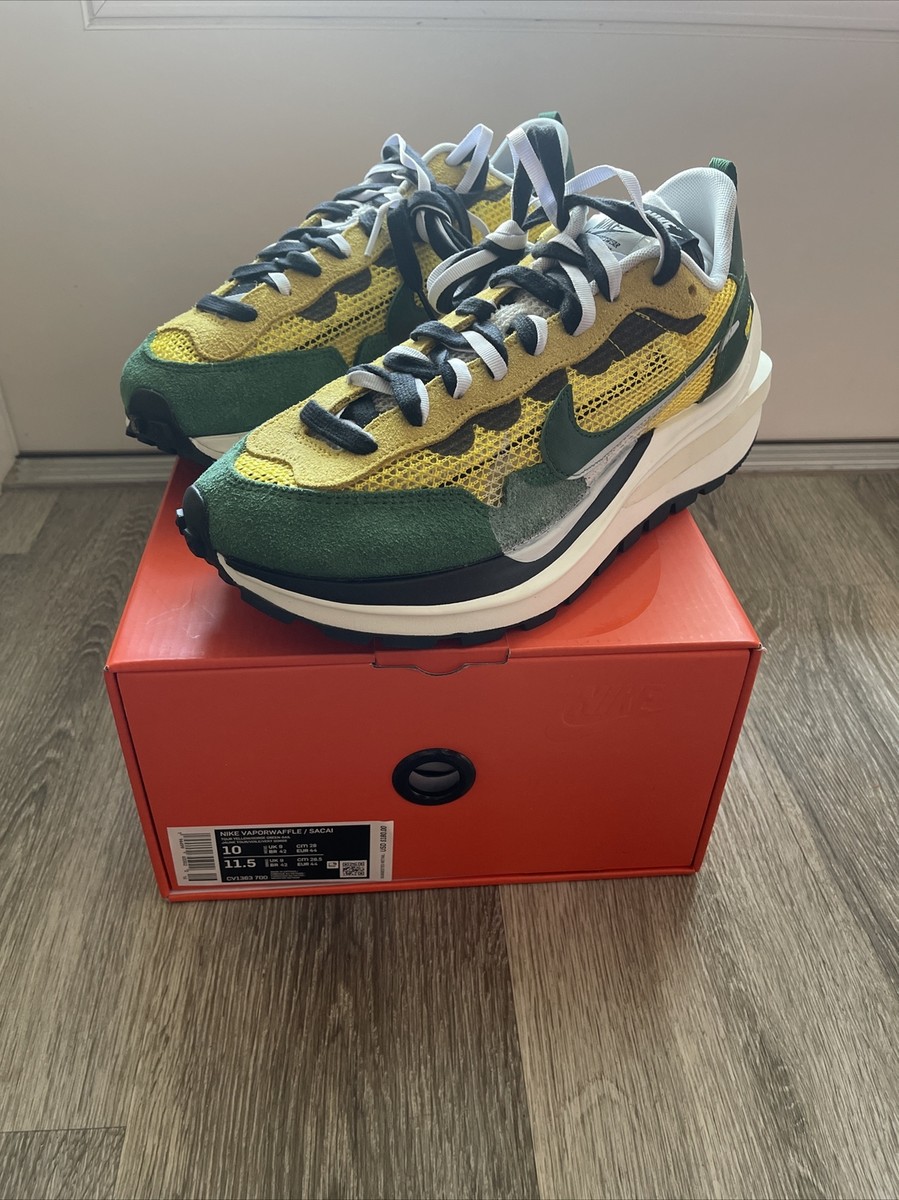 Nike Vaporwaffle Sacai Tour Yellow Stadium Green Size 10 DS Brand